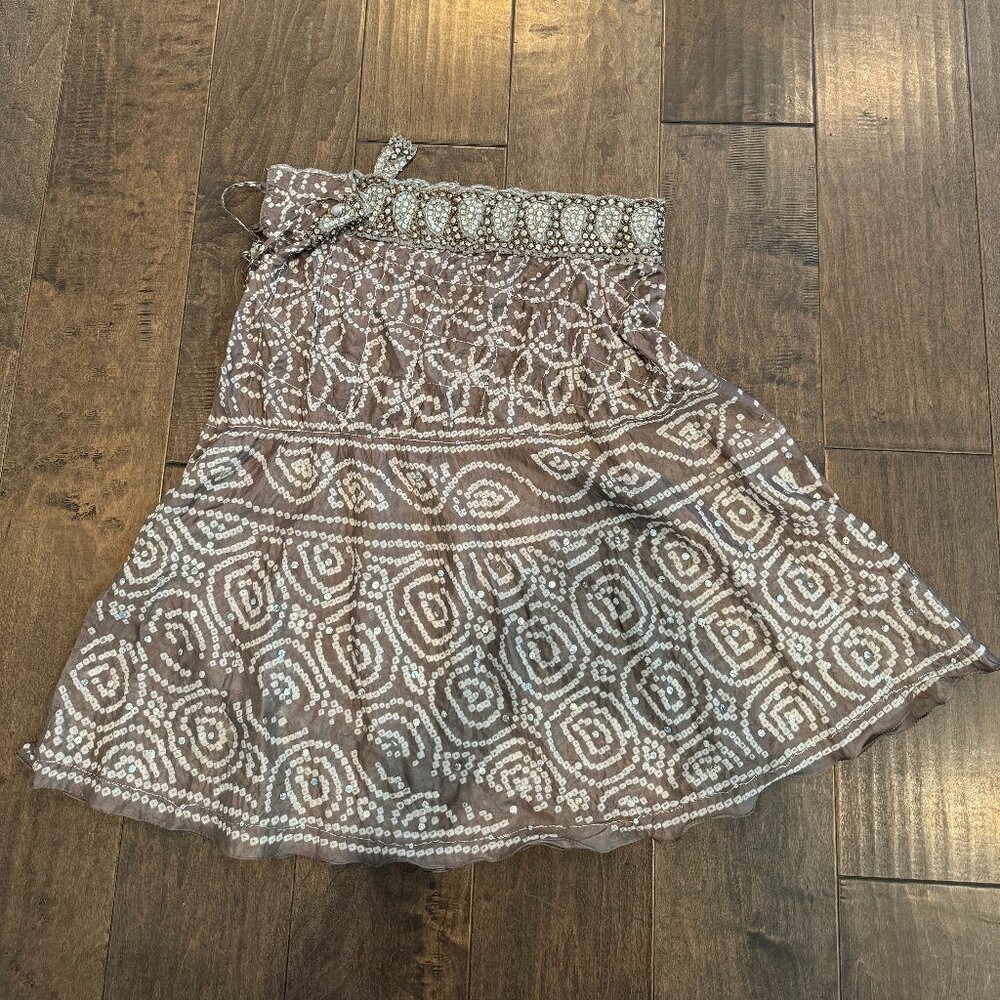 One Of A Kind Sequin Bohemian Skirt SMALL